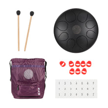 Load image into Gallery viewer, 10 inch 8 notes Steel Tongue Drum with Mallets and Bag
