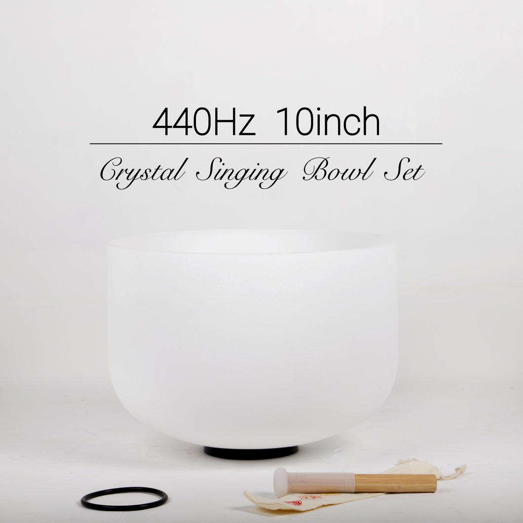 440Hz 10inch Crystal Singing Bowl with various Notes