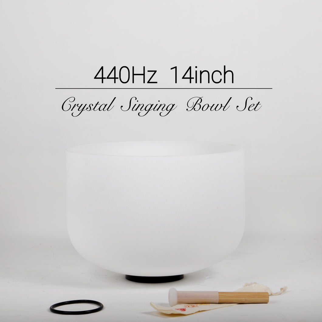 440Hz 14inch Crystal Singing Bowl with various Notes