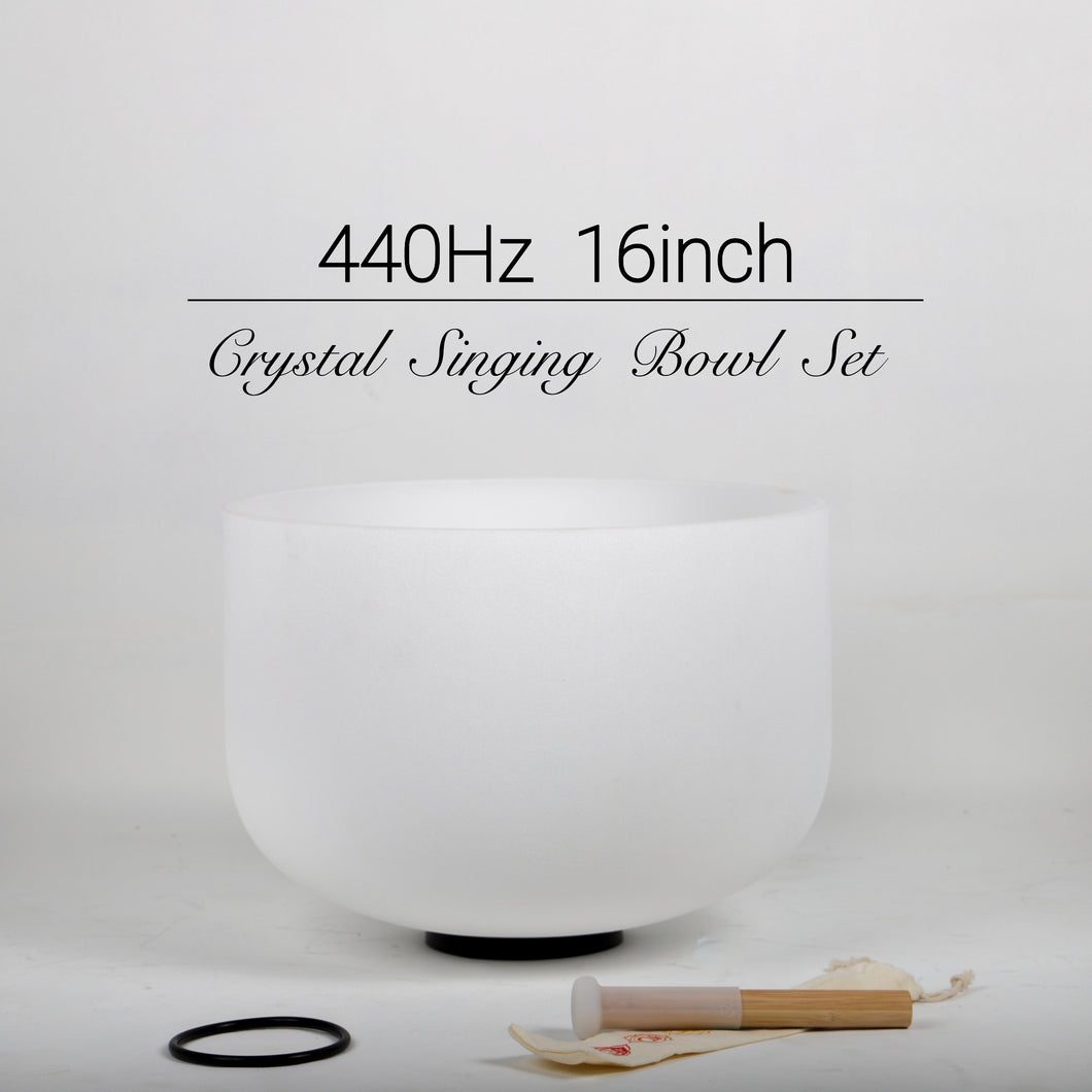 440Hz 16inch Crystal Singing Bowl with various Notes