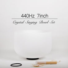 Load image into Gallery viewer, 440Hz 7inch Crystal Singing Bowl with various Notes
