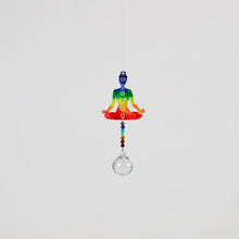 Load image into Gallery viewer, Suncatcher Crystal Prism YOGA Meditation Figurine 7-Chakra Energy Charm Healing
